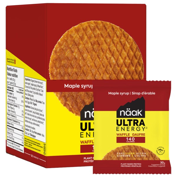 Näak Ultra Energy Waffles Maple Syrup Outdoor Lebensmittel (Gr 30 g)