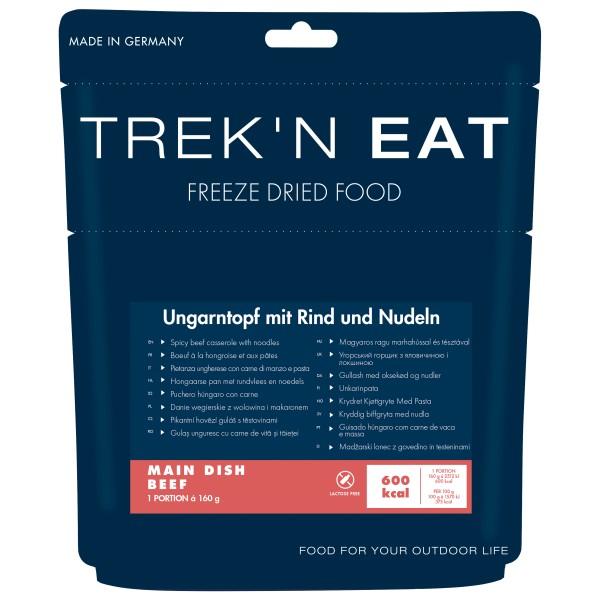 Trek'n Eat Ungarntopf mit Rind + Nudeln Outdoor Lebensmittel Trekking (Gr 160 g)