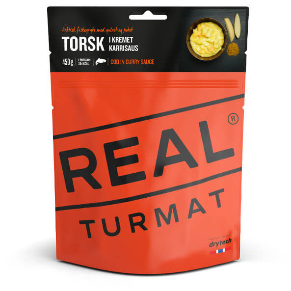 Image of Real Turmat - Cod in Creamy Currysauce Gr 85 g orange bei Bergfreunde.ch - der Outdoor Shop