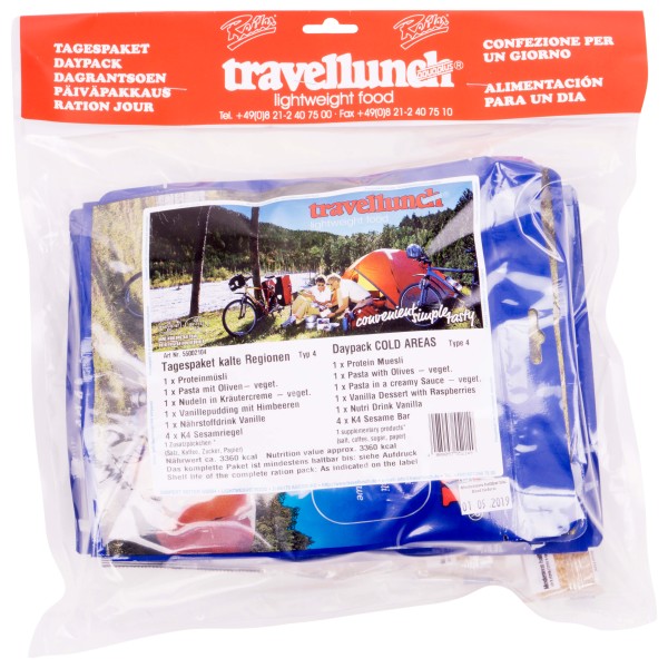 Image of Travellunch - Tagespaket ''Kalte Regionen'' Typ 4 Veget. Gr 850 g bei Bergfreunde.ch - der Outdoor Shop