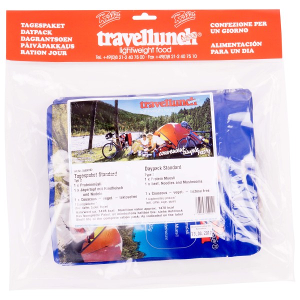 Image of Travellunch - Tagespaket ''standard'' Typ 2 Gr 500 g bei Bergfreunde.ch - der Outdoor Shop
