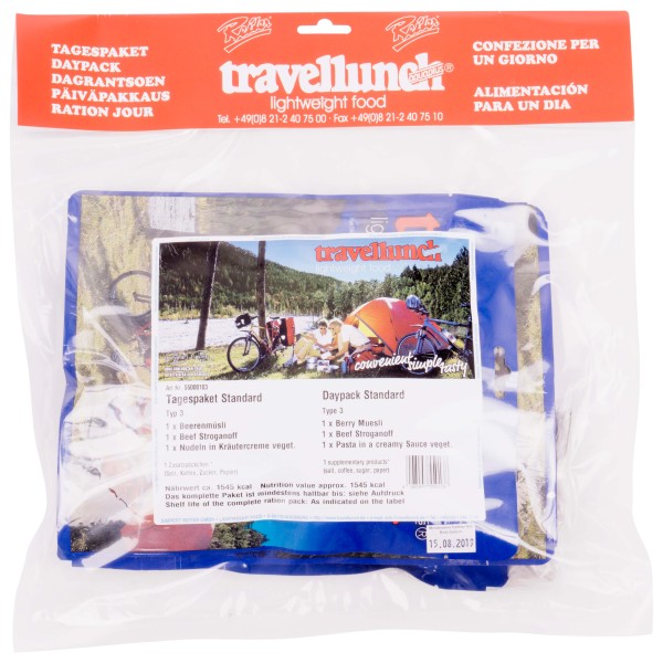 Image of Travellunch - Tagespaket ''standard'' Typ 3 Gr 500 g bei Bergfreunde.ch - der Outdoor Shop