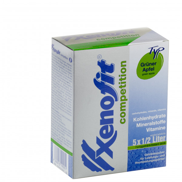 Image of Xenofit - Competition Grüner Apfel - Energiegetränk Gr 5 x 43 g - Portionsbeutel für 5 x 0,5 l bei Bergfreunde.ch - der Outdoor Shop