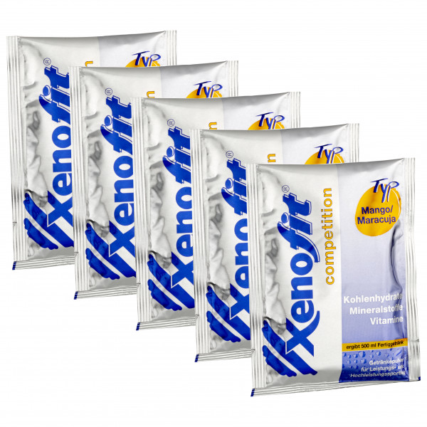 Image of Xenofit - Competition Mango/Maracuja - Energiegetränk Gr 5 x 43 g - Portionsbeutel für 5 x 0,5 l bei Bergfreunde.ch - der Outdoor Shop