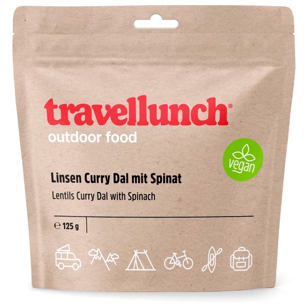 Travellunch Linsen Curry Dal mit Spinat vegan (Gr 250 g)