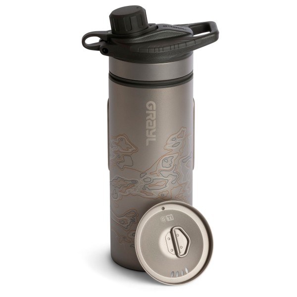 GRAYL - GeoPress Purifier Titanium Bottle - Wasserfilter Gr 710 ml schwarz