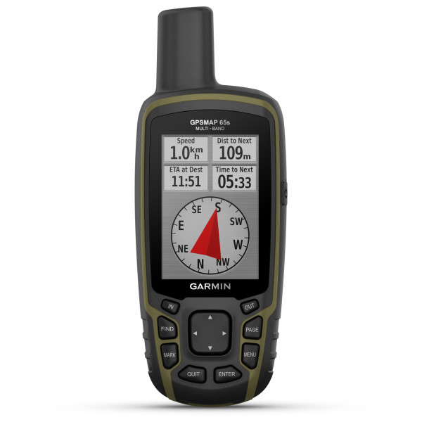 Image of Garmin - GPSMAP 65s - GPS-Gerät schwarz/ olivgrün bei Bergfreunde.ch - der Outdoor Shop