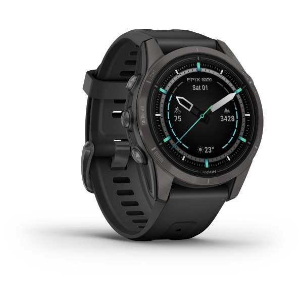 Garmin EPIX Pro (GEN 2) Sapphire Edition 42 mm Multifunktionsuhr (schwarz/grau)