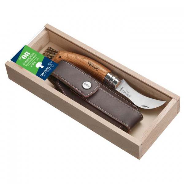 Opinel – Opinel Pilzmesser-Geschenkset inkl. Etui – Mes / Bruin