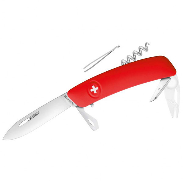 Image of Swiza - Schweizer Messer TT03 - Messer Gr 7,5 cm weiß/rot bei Bergfreunde.ch - der Outdoor Shop