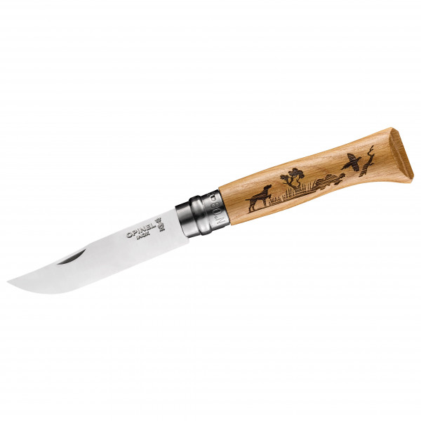 Image of Opinel - Taschenmesser No 08 Animalia - Messer Gr 8,5 cm Klinge hund / eiche bei Bergfreunde.ch - der Outdoor Shop