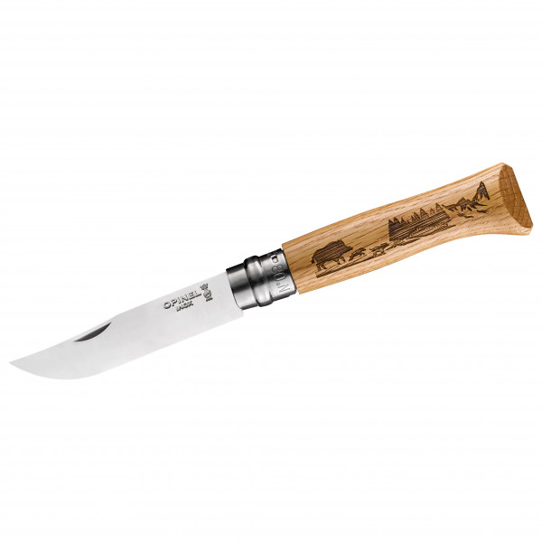Image of Opinel - Taschenmesser No 08 Animalia - Messer Gr 8,5 cm Klinge wildschwein / eiche bei Bergfreunde.ch - der Outdoor Shop