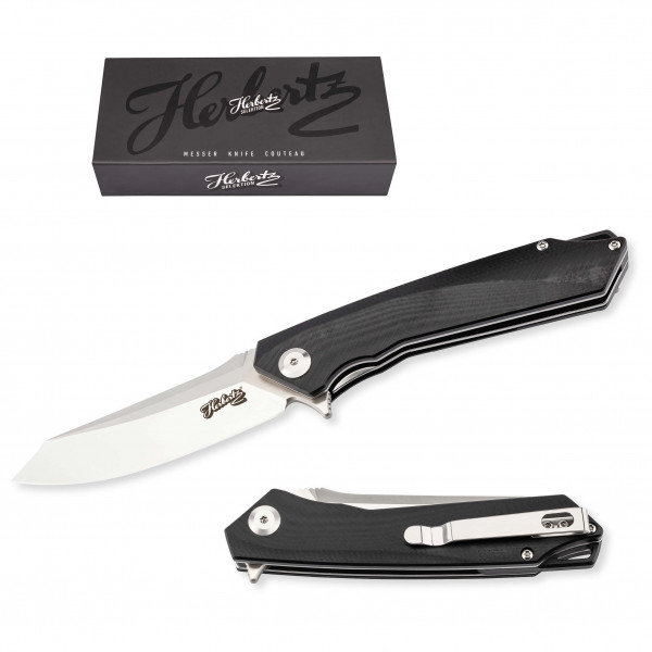 Image of Herbertz Selektion - Einhandmesser 53036 G10 - Messer schwarz