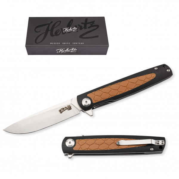 Image of Herbertz Selektion - Einhandmesser 53037 G10 - Messer schwarz/braun bei Bergfreunde.ch - der Outdoor Shop
