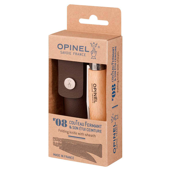 Image of Opinel - No 08 mit Etui - Messer Gr 8 cm beech