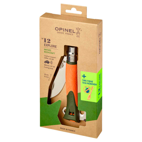 Opinel – No 12 Explore – Mes / Oranje