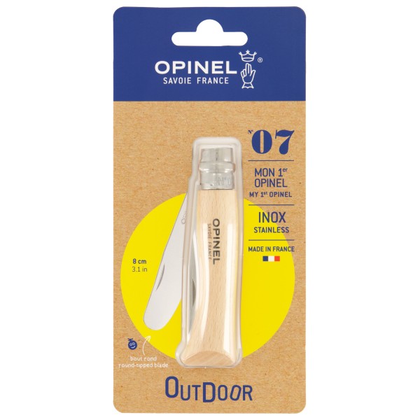 Opinel - Kindermesser No 07 - Taschenmesser Gr Blisterverpackung beige