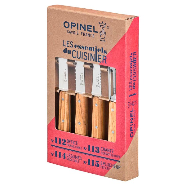Opinel Les Essentiels du Cuinisier Küchenset Keukenset -teilig Roze