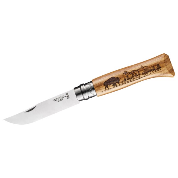Opinel – Taschenmesser No 08 Animalia America – Zakmes Wit