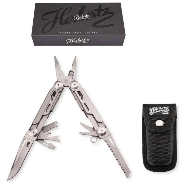 Herbertz Multitool with Nylon-Etui Multitool Grijs