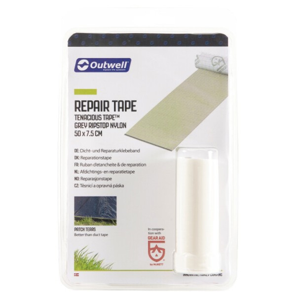 Outwell - Repair Tape - Reparaturset Gr 7,6 x 50 cm schwarz/grau