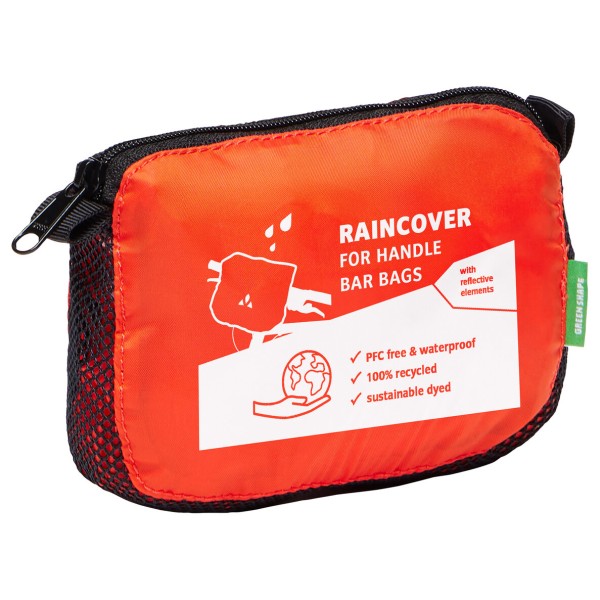 Vaude Raincover For Handle Bar Bag Regenhoes l Rood