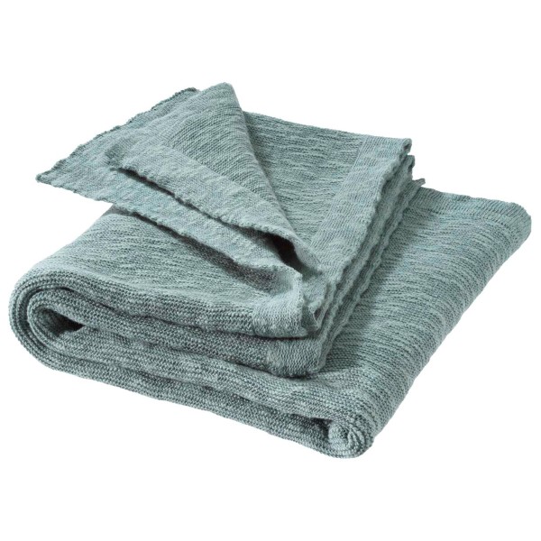 disana Leinen Decke Decke Kinder (Größe 80x100 cm |türkis)