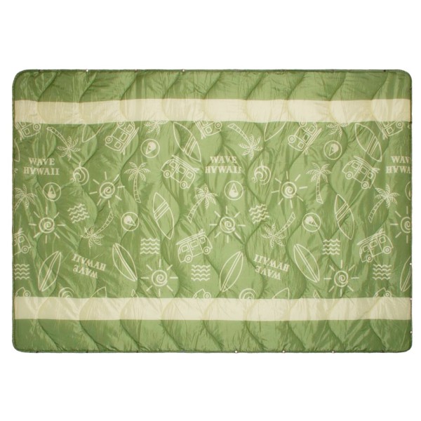 Wave Hawaii – Multifunc Outdoor Blanket D5 – Deken maat , olijfgroen/