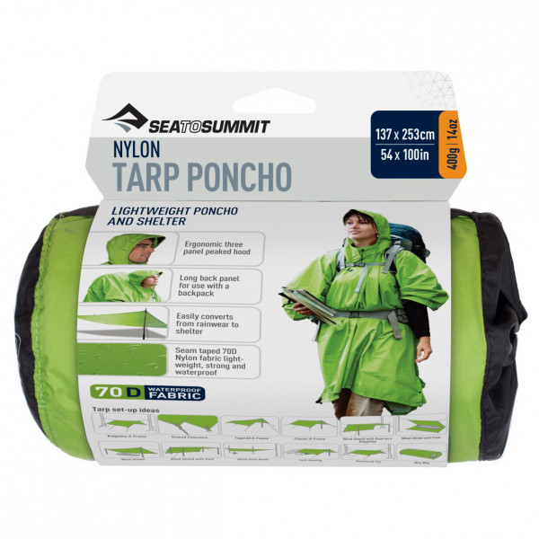 Image of Sea to Summit - Nylon Tarp Poncho - Biwaksack Gr One Size grau bei Bergfreunde.ch - der Outdoor Shop