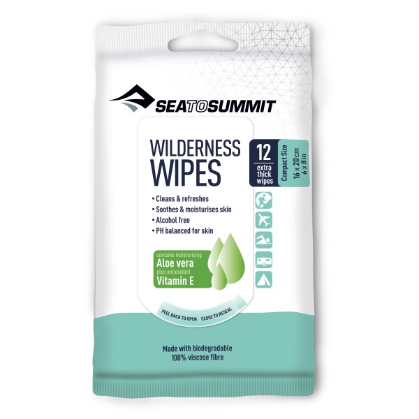 Image of Sea to Summit - Wilderness Wipes Packet of 12 wipes - Körperpflege Gr 12 Stück