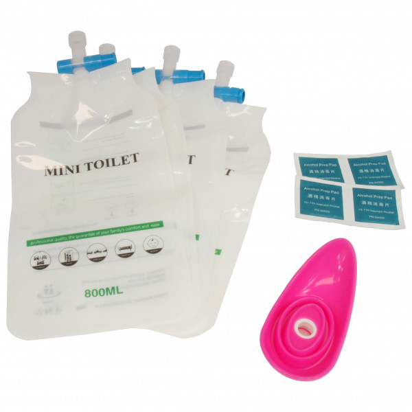 Origin Outdoors Taschen-WC Frauen Beutel à 800 ml transparent Transparant