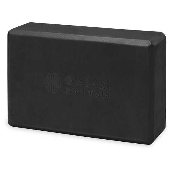 Image of GAIAM - Essentials Yoga Brick - Yogablock Gr 23 cm x 15 cm x 7,6 cm schwarz