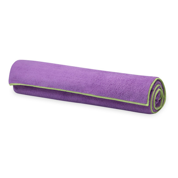 Image of GAIAM - Stay Put Yoga Mat Towel - Mikrofaserhandtuch Gr 178 x 66 cm lila