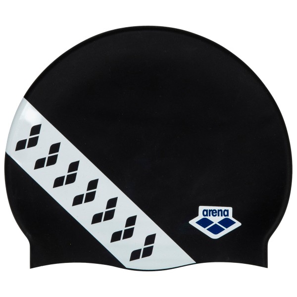 Image of Arena - Icons Team Stripe Cap - Badekappe Gr One Size schwarz