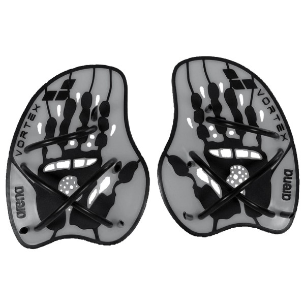 Image of Arena - Vortex Evolution Hand Paddle - Schwimmhilfe Gr L grau/schwarz