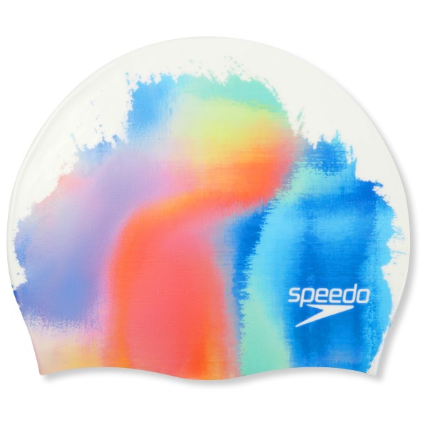 Image of Speedo - Digital Printed Cap - Badekappe Gr One Size weiß/ nectarine