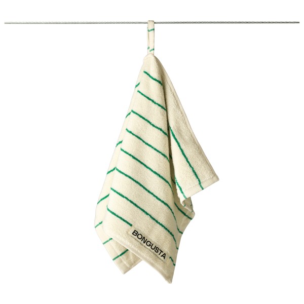 Bongusta Naram Guest Towels Badehandtuch (Gr 30 x 50 cm |weiß/ grass)