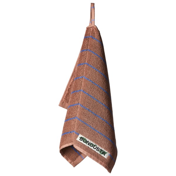 Bongusta Naram Guest Towels Badehandtuch (Größe 30 x 50 cm |camel / ultramarine)