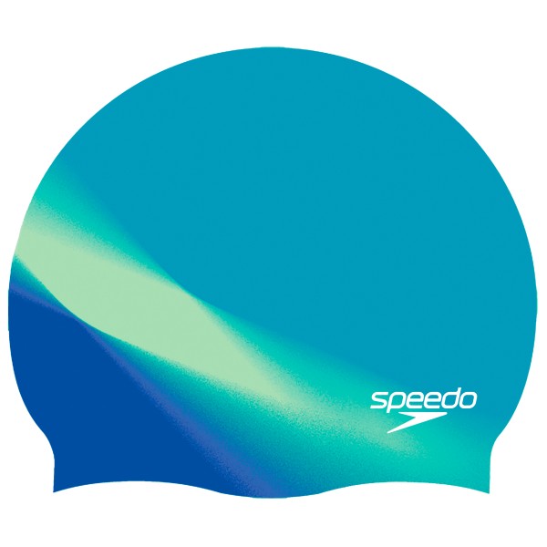 Speedo Multi Color Silicone Cap Badmuts deep sapphire Blauw