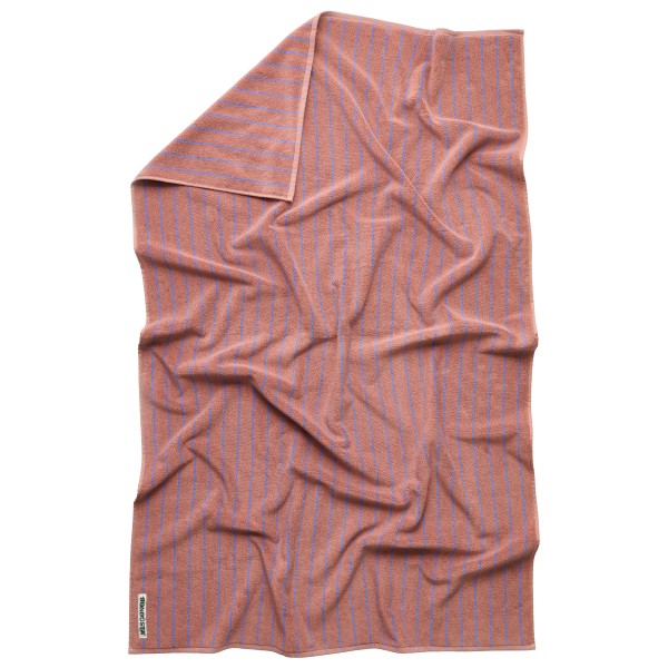 Bongusta Naram Bath Sheet Badehandtuch (Größe 150 x 100 cm |camel & ultramarine)