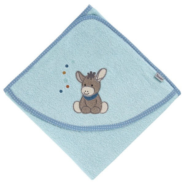 Sterntaler Kid’s Kapuzenbadetuch Strandlaken x 100 cm Eisblau / Emmi