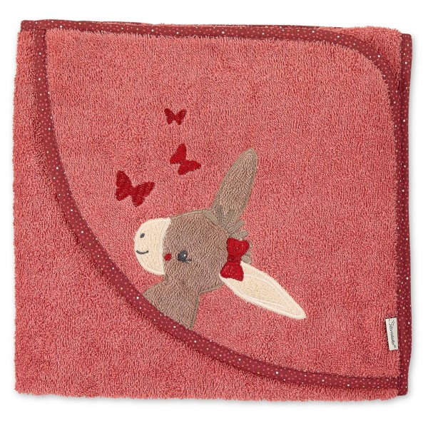 Sterntaler Kid’s Kapuzenbadetuch Strandlaken x 100 cm ii Mattrot / Emmily Ii