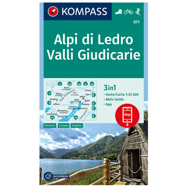 Image of Kompass - Alpi di Ledro, Valli Giudicarie - Wanderkarte 1. Auflage - Neuausgabe bei Bergfreunde.ch - der Outdoor Shop