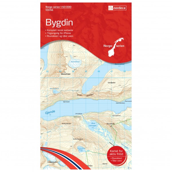 Nordeca - Wander-Outdoorkarte: Bygdin 1/50 - Wanderkarte Auflage 2015