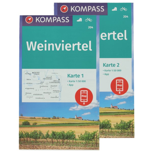 Image of Kompass - Weinviertel - Wanderkarte 1. Auflage 2021