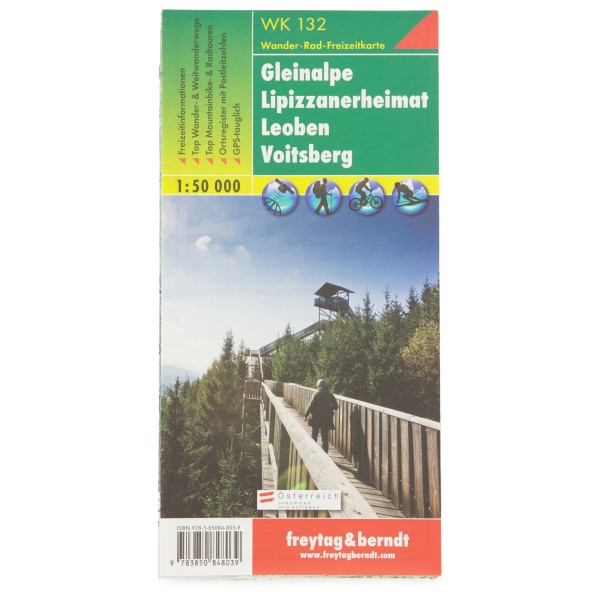 Image of Freytag & Berndt - Gleinalpe - Lipizzanerheimat - Leoben - Voitsberg - Wanderkarte Auflage 2021