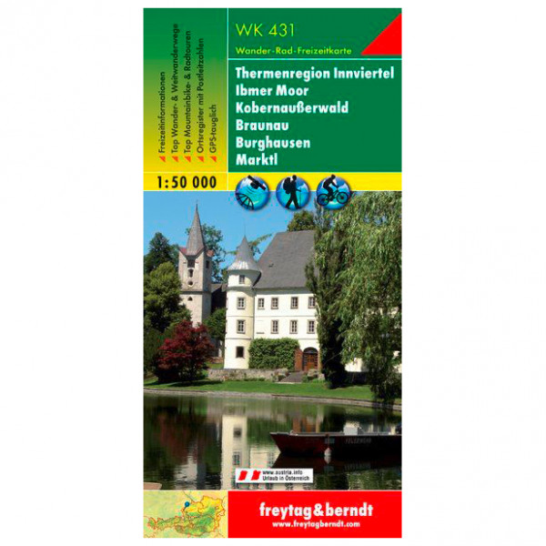 Image of Freytag & Berndt - Ibmer Moor-Kobernaußerwld-Braunau-Brghausen-Marktl - Wanderkarte Auflage 2021