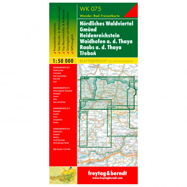 Image of Freytag & Berndt - Waldviertel-Gmünd-Heidenreichstein-Waidhofen - Wanderkarte Auflage 2021