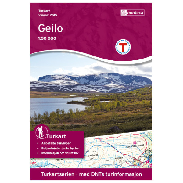 Nordeca - Geilo - Wanderkarte Auflage 2018
