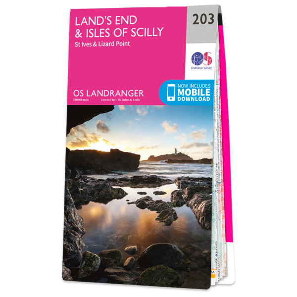Ordnance Survey - Land's End Isles Of Scilly - Wanderkarte Auflage 2020